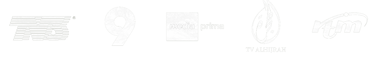 Featured on TV3, TV9, Media Prima, TV Alhijrah and RTM